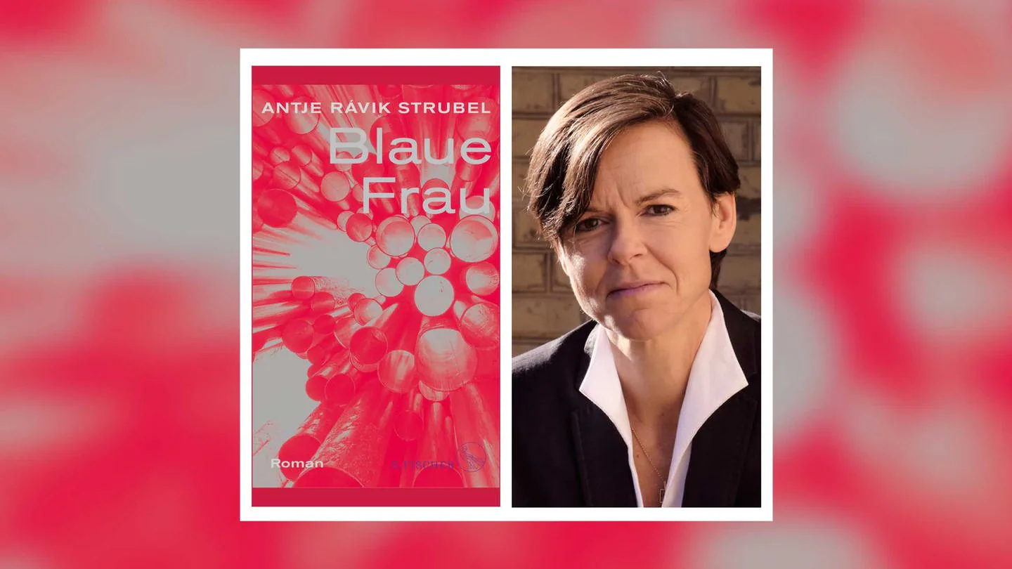 Autorin Antje Rávik Strubel und Titel Buch
