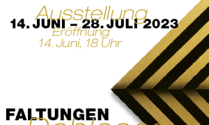 Plakat Ausstellung Faltungen von Bernales